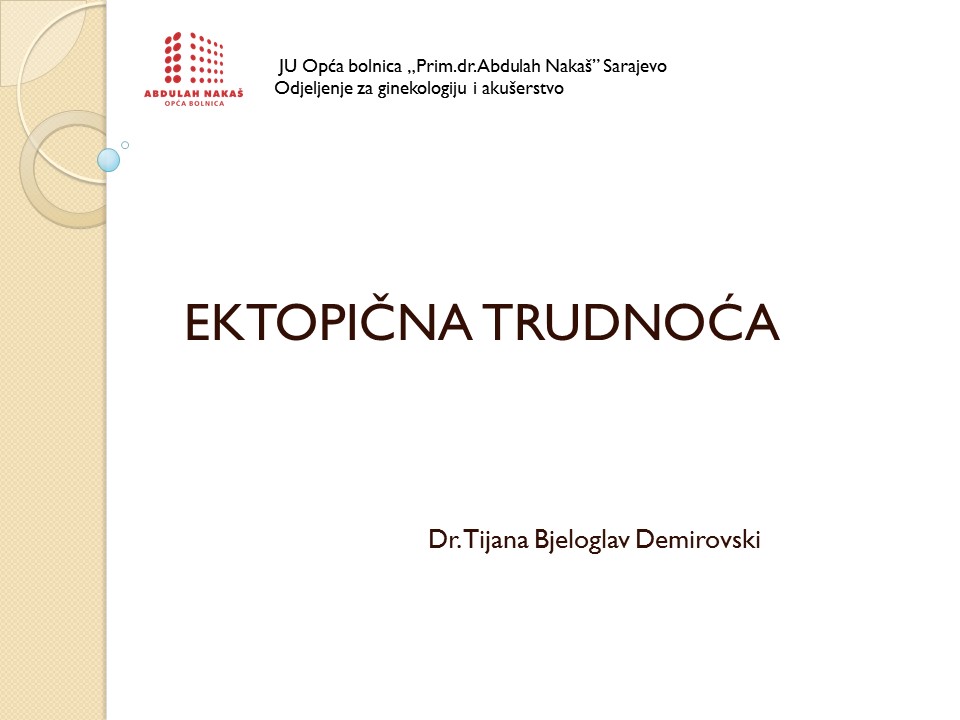 Ektopicna trudnoca slika