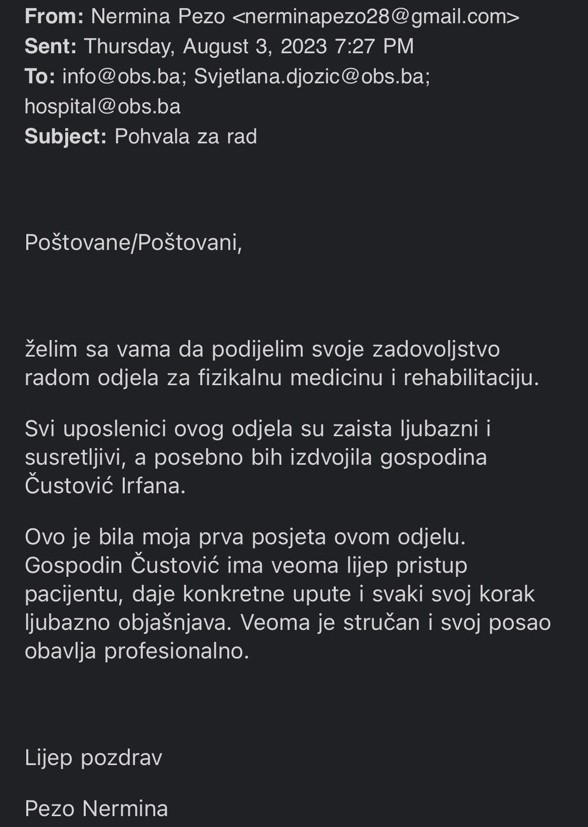 Pohvala 08.08. 1